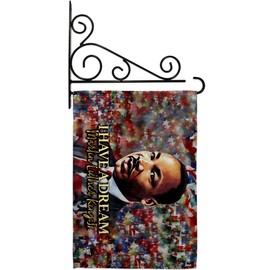 I Have A Dream MLK Wall Art Home Decor Banner Room Flag Pole Patio Lawn Garden Outdoor Decorations Indoor Tapestry Yard Signs Black History Month African American Heritage Gifts Made in USA