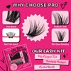 DIY Lash Extension Kit Lash Clusters Kit with 168 Pcs