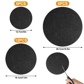 Pack of 24 Felt Plate Dividers, Pan Protectors, Stacking Protection, Coasters Felt Round, Pot Protectors, Pan Protectors, Felt Coasters for Glasses, Soft Felt Plate Dividers for Plates, Cutlery