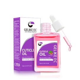 gelike ec Nail Cuticle Oil for Moisturize and Repair Easy and Quick Absorb Cuticles Care Treatment - Natural Watermelon Smells for Women and Men Dry Damaged Thin Nails