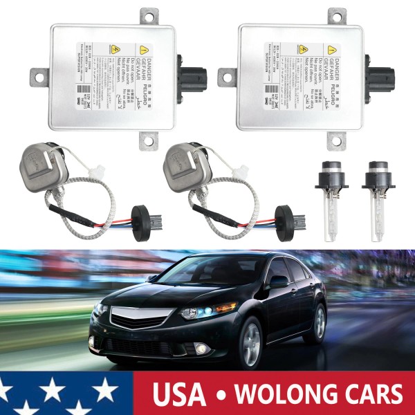 WOLONGCARS 2 x Xenon HID Headlight Ballast with lighter Bulb