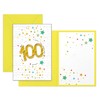 ARKRAFT Birthday Greeting Card with Gold Number (100 Years)