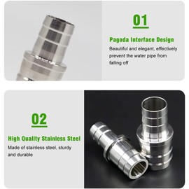 Cikonielf Pack of 2 Aquarium Hose Adapter Hose Reducer External Filter Hose Connection Inner Dimension 12 to 16 mm Aquariums, Aquarium Water Pipe Adapter Converter (16 mm to 20 mm)