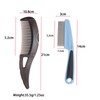 2 Stück Fine Tooth Dandruff Comb, Schuppenkamm, Kamm Hohlzahn-Haarbürste, Stainless