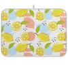 Yellow Lemon Dish Drying Mat for Kitchen Counter Green Lime