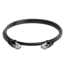 Cat5e 3FT Network Ethernet Patch Cable, 350Mhz Internet Wire, Compatible with PC, Laptop, Modem, Router, TVs, Printer Cord, Consoles for Home and Office, Black