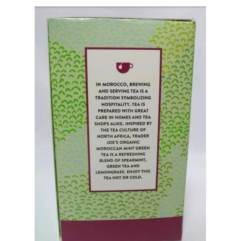 Trader Joe's 4 PACK Trader Joe's Organic Moroccan Mint Green