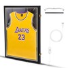 Nice C Jersey Frame Display Case with Lights, Jersey Shadow