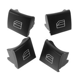 ULTECHNOVO 4pcs Window Control Switch Button Covers for R Durable Lift Button Caps Easy Installation for Passenger Side Window Control