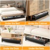 LeArex Under Bed Storage Containers with Wheels 2 Pack Underbed