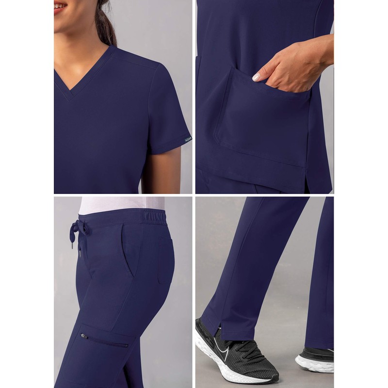 Adar Uniforms Addition Go-Basic Scrub Set For Women - Slim