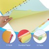 File Dividers A4, 10 Pack 10 Part Folder Dividers Coloured