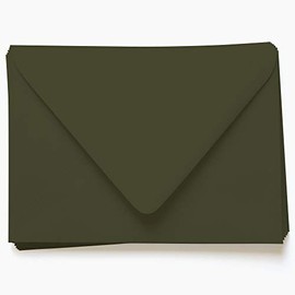 Forest Green Envelopes - A2 Gmund Colors Matt 4 3/8 x 5 3/4 Euro Flap 81T, 25 Pack