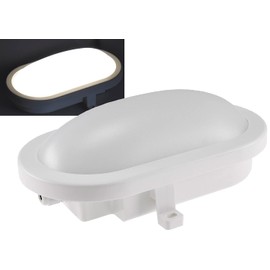 LED Oval Feuchtraum-Leuchte weiß 230V/12W 1000lm