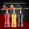 Auto Cordless Airbrush Kit Rechargeable Handheld 17.4psi Compressor for Nails