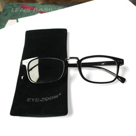 EYE ZOOM 3 Pack Retro Style Reading Glasses for Men and Women, Black, +1.50