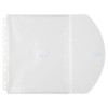 JAM PAPER Plastic 3 Hole Punch Binder Envelopes with Hook
