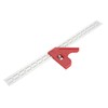 18 Inch Woodworking Edge Ruler with Fixator Serrated Design Angle