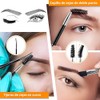 Triko Juego de Pinzas de Depilar para Cejas con Tijeras