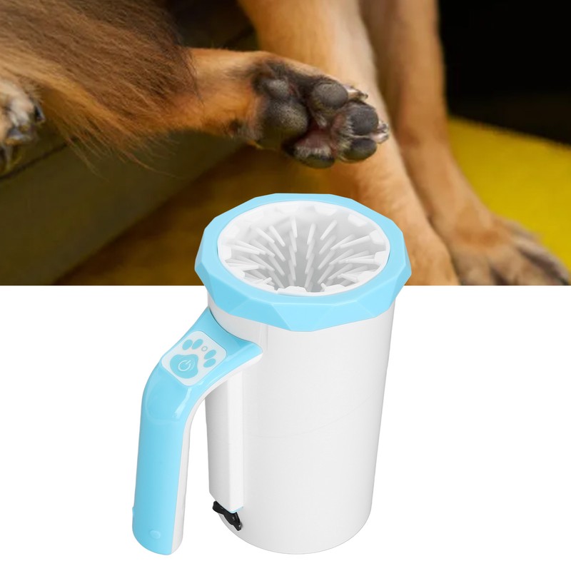 Automatic Dog Paw Cleaner Multifunction Powerful Silicone Bristles Rechargeable Portable