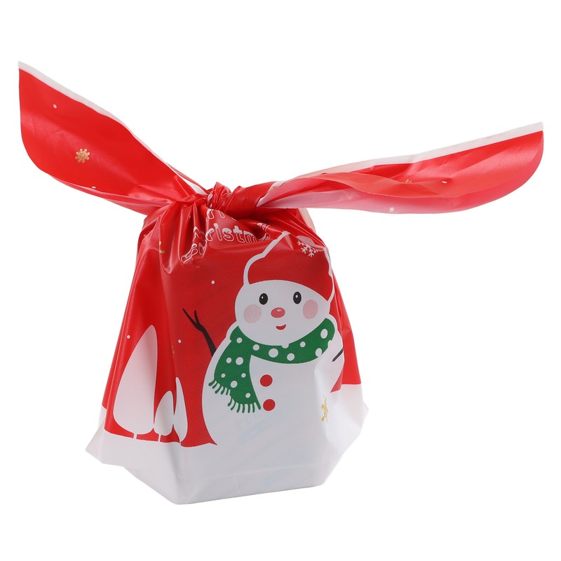 100Pcs Christmas Gift Bag Cute Food Grade Eco Friendly Reusable