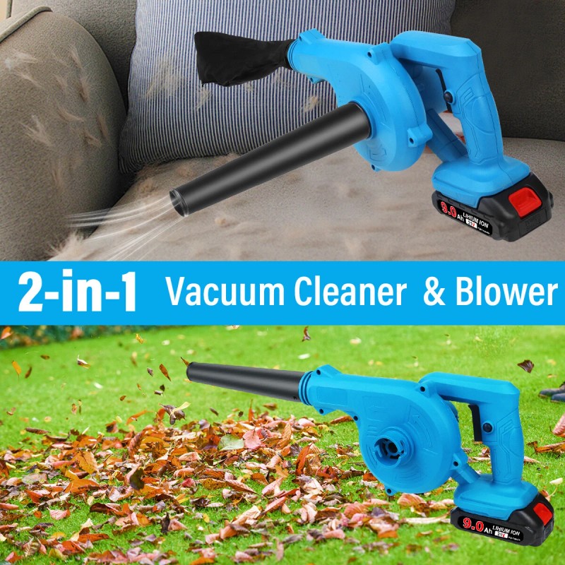 Cordless Leaf Blower Vacuum Handheld Electric Leaf Blower With 2