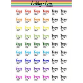 Lazy Day Planner Stickers | Libby and Lou Sticker Co