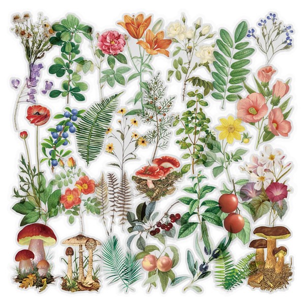 6 Packs Scrapbook Stickers, Scrapbook Stickers, Flower Stickers, Decoration Planner,