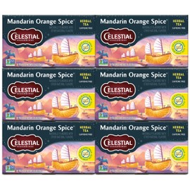 Celestial Seasonings Herbal Tea, Mandarin Orange Spice, 20 Count (Pack of 6)
