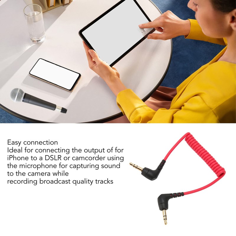 Acogedor Cable TRS a TRS, Cable de Micrófono con Reducción