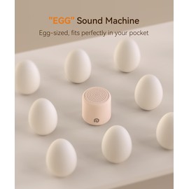 Dreamegg Travel White Noise Machine - Portable Sound Machine for Baby Adults, Travel Sound Machine for Sleep, 16 Nature Sound, Timer, White Noise Machine for Sleeping Gift, Pink