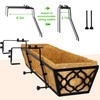 Y&M 4pcs 30" Horse Trough Window Boxes with Coconut Coir