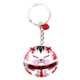 BAQDOVAVN Lucky Cat Keychain Cute for Women Fortune Key Chains For Girls, Fortune Accessories for Gift Wallet Purse Bag Wealth Fortunes Keychains (Red)