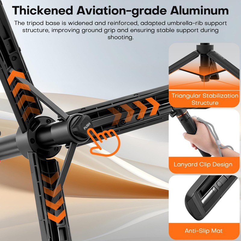 REYGEAK 21" Action Camera Tripod for Insta 360 X5/X4 Air/Ace