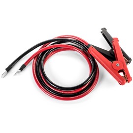 Preassembled 4 AWG 4 Foot Alligator Clamp Battery Cable Set with 5/16" Ring Terminal by Spartan Power Made in The USA