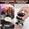 51mm Espresso Accessories Kit:Spring Loaded Calibrated Tamper,WDT Tool Espresso,Magnetic Dosing