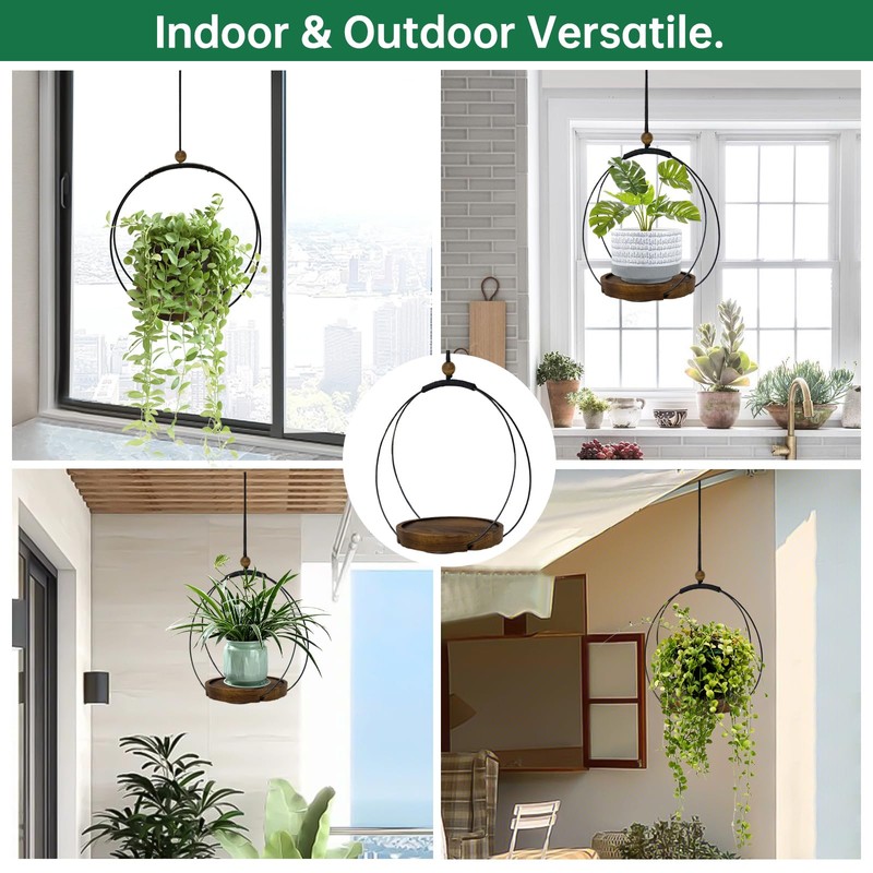 hismocal Hanging Planter for Indoor Plants, Plant Hanger with Sturdy