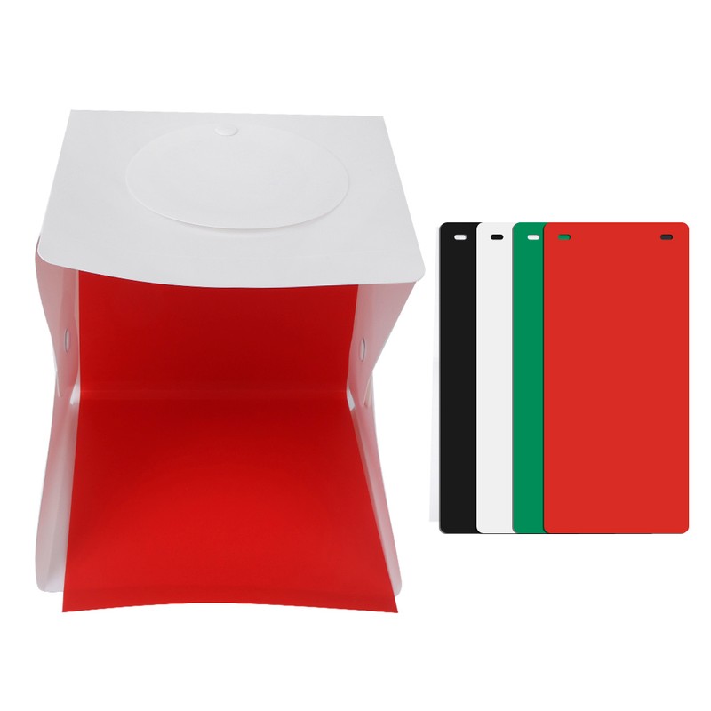 Mini Ring Light Folding Lightbox Photo Box LED Photography Studio