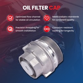 MOCA MO303KT Oil Filter Cap Fit for Toyota 2007-2024 Camry 3.5L, 2010-2023 4Runner 4.0L, for Lexus 2007-2024 ES350 3.5L, 2018-2024 IS300 2.0L, for Scion 2011-2016 tC 2.5L