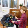 Electronic Drum Set Portable Easy to Play Roll Up Drum