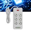 Power Strip 6 Outlets 4 USB 2 Type C Ports