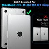 EooCoo Hard Case Clear Compatible with MacBook Pro 16 inch