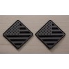 Emblem Badge Fender Badge Pair - American Flag Bronco Outer