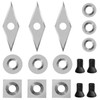 NNBWKIXI 12PCS Carbide Lathe Tools Carbide Inserts for Wood Lathe