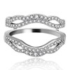 Wedding Anniversary Ring Enhancer Guard for Women Engagement 925 Sterling