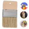Totority Beach Sand Brush with Handle Natural Boar Bristle Painting