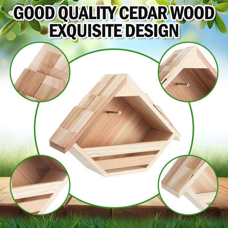 DoubleFill 1 Pcs Cedar Dove Nesting Box Dove House Nest