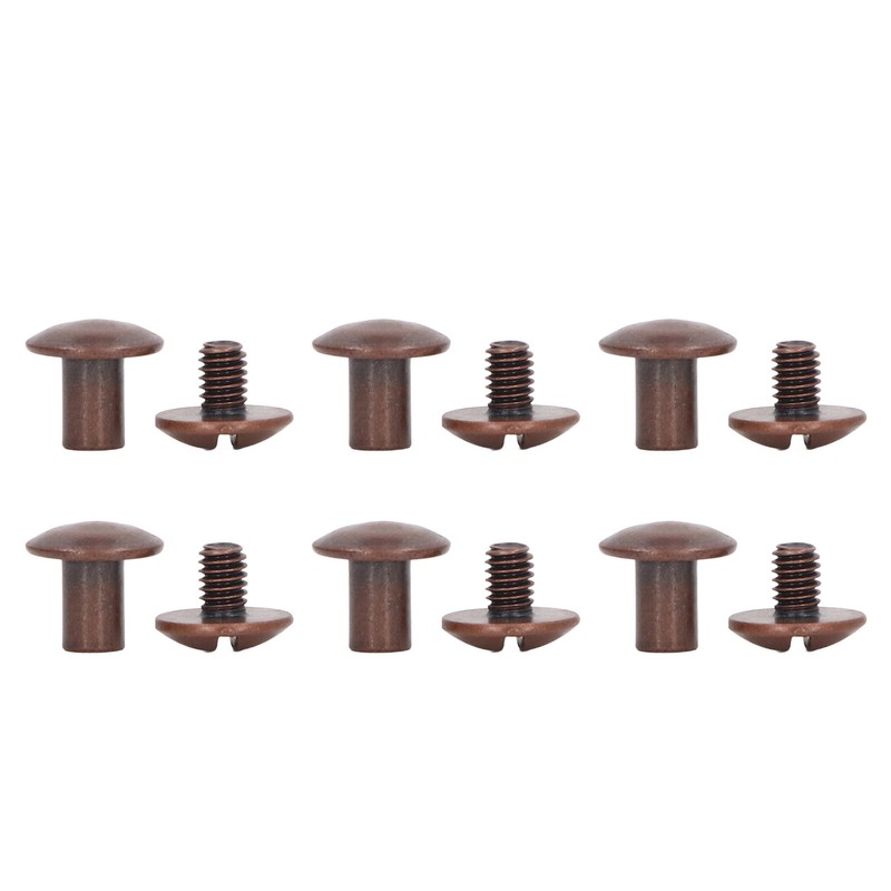 200 Sets Book Binding Screw Uniform Coating Curved Surfaces Brass