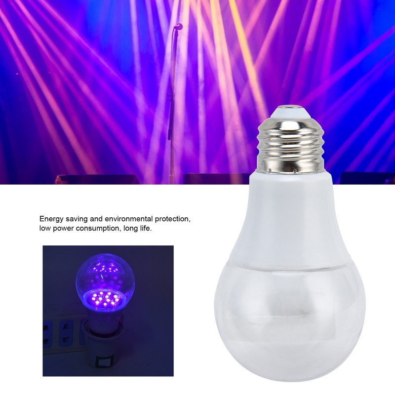 2PCS UV Purple Light Bulb LED Fluorescent Neon Light for