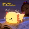 UNEEDE Axolotl Night Light for Kids with Axolotl Keychain,Animal Silicone